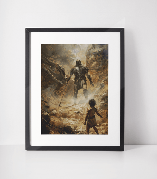 Affiche Encadrée David et Goliath