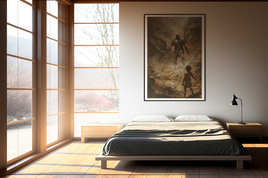 Affiche Encadrée David et Goliath