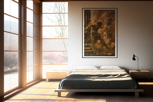 Affiche Encadrée Samson et le temple